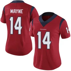 Houston Texans Women's Limited Red Alternate Vapor Untouchable Jersey (14 Jared Wayne)