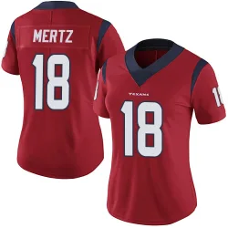 Houston Texans Women's Limited Red Alternate Vapor Untouchable Jersey (18 Graham Mertz)