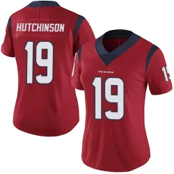 Houston Texans Women's Limited Red Alternate Vapor Untouchable Jersey (19 Xavier Hutchinson)