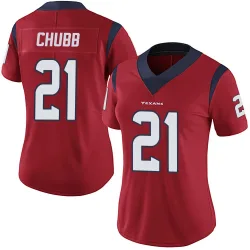 Houston Texans Women's Limited Red Alternate Vapor Untouchable Jersey (21 Nick Chubb)