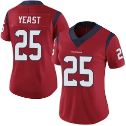 Houston Texans Women's Limited Red Alternate Vapor Untouchable Jersey (25 Russ Yeast)