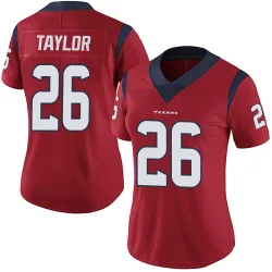 Houston Texans Women's Limited Red Alternate Vapor Untouchable Jersey (26 J.J. Taylor)