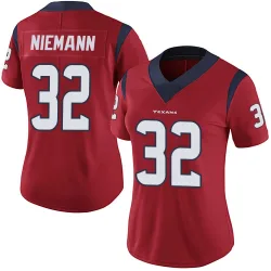 Houston Texans Women's Limited Red Alternate Vapor Untouchable Jersey (32 Nick Niemann)