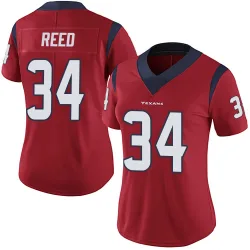 Houston Texans Women's Limited Red Alternate Vapor Untouchable Jersey (34 Jaylen Reed)