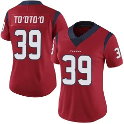 Houston Texans Women's Limited Red Alternate Vapor Untouchable Jersey (39 Henry To'oTo'o)