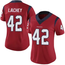 Houston Texans Women's Limited Red Alternate Vapor Untouchable Jersey (42 Luke Lachey)