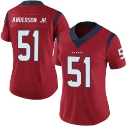 Houston Texans Women's Limited Red Alternate Vapor Untouchable Jersey (51 Will Anderson Jr.)