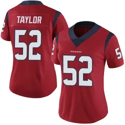 Houston Texans Women's Limited Red Alternate Vapor Untouchable Jersey (52 Darrell Taylor)
