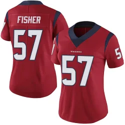 Houston Texans Women's Limited Red Alternate Vapor Untouchable Jersey (57 Blake Fisher)