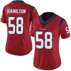 Houston Texans Women's Limited Red Alternate Vapor Untouchable Jersey (58 Kyonte Hamilton)