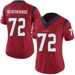 Houston Texans Women's Limited Red Alternate Vapor Untouchable Jersey (72 Dylan Deatherage)