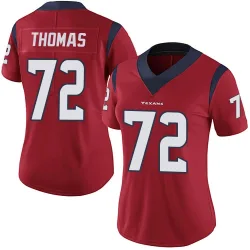 Houston Texans Women's Limited Red Alternate Vapor Untouchable Jersey (72 Jaylon Thomas)