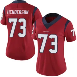 Houston Texans Women's Limited Red Alternate Vapor Untouchable Jersey (73 LaDarius Henderson)