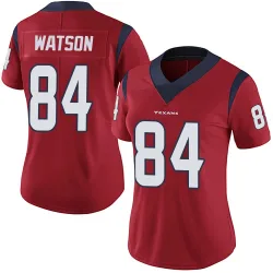 Houston Texans Women's Limited Red Alternate Vapor Untouchable Jersey (84 Justin Watson)