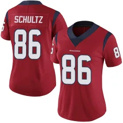 Houston Texans Women's Limited Red Alternate Vapor Untouchable Jersey (86 Dalton Schultz)