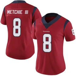 Houston Texans Women's Limited Red Alternate Vapor Untouchable Jersey (8 John Metchie III)