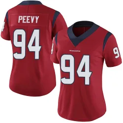 Houston Texans Women's Limited Red Alternate Vapor Untouchable Jersey (94 Jayden Peevy)