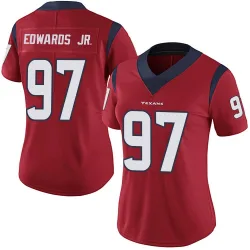 Houston Texans Women's Limited Red Alternate Vapor Untouchable Jersey (97 Mario Edwards Jr.)