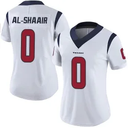 Houston Texans Women's Limited White Vapor Untouchable Jersey (0 Azeez Al-Shaair)