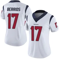 Houston Texans Women's Limited White Vapor Untouchable Jersey (17 Braxton Berrios)