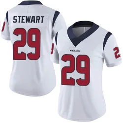 Houston Texans Women's Limited White Vapor Untouchable Jersey (29 M.J. Stewart)