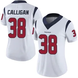 Houston Texans Women's Limited White Vapor Untouchable Jersey (38 Keydrain Calligan)