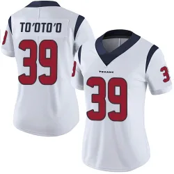 Houston Texans Women's Limited White Vapor Untouchable Jersey (39 Henry To'oTo'o)