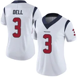 Houston Texans Women's Limited White Vapor Untouchable Jersey (3 Tank Dell)