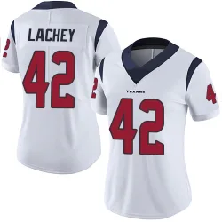Houston Texans Women's Limited White Vapor Untouchable Jersey (42 Luke Lachey)