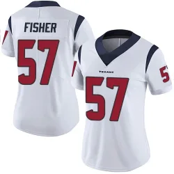 Houston Texans Women's Limited White Vapor Untouchable Jersey (57 Blake Fisher)