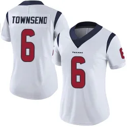 Houston Texans Women's Limited White Vapor Untouchable Jersey (6 Tommy Townsend)