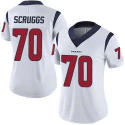 Houston Texans Women's Limited White Vapor Untouchable Jersey (70 Juice Scruggs)