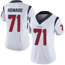 Houston Texans Women's Limited White Vapor Untouchable Jersey (71 Tytus Howard)