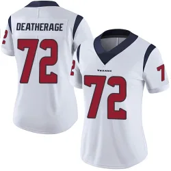 Houston Texans Women's Limited White Vapor Untouchable Jersey (72 Dylan Deatherage)