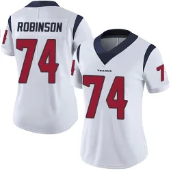 Houston Texans Women's Limited White Vapor Untouchable Jersey (74 Cam Robinson)