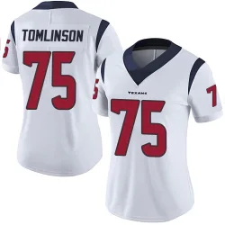 Houston Texans Women's Limited White Vapor Untouchable Jersey (75 Laken Tomlinson)