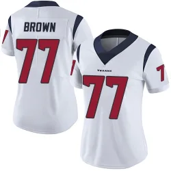 Houston Texans Women's Limited White Vapor Untouchable Jersey (77 Trent Brown)
