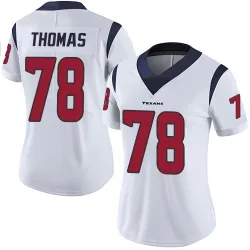 Houston Texans Women's Limited White Vapor Untouchable Jersey (78 Zach Thomas)