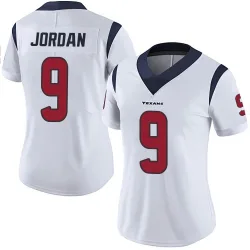 Houston Texans Women's Limited White Vapor Untouchable Jersey (9 Brevin Jordan)