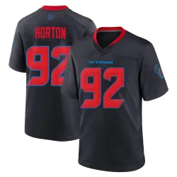 Houston Texans Youth Game Navy 2nd Alternate Jersey (92 Dylan Horton)