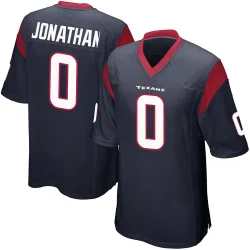 Houston Texans Youth Game Navy Blue Team Color Jersey (0 Kingsley Jonathan)