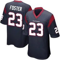 Houston Texans Youth Game Navy Blue Team Color Jersey (23 Arian Foster)