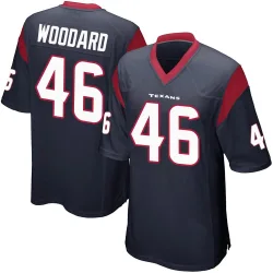 Houston Texans Youth Game Navy Blue Team Color Jersey (46 Jackson Woodard)