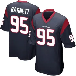 Houston Texans Youth Game Navy Blue Team Color Jersey (95 Derek Barnett)