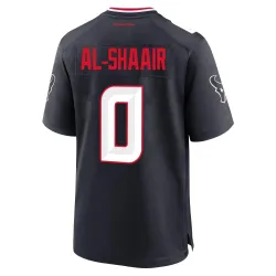 Houston Texans Youth Game Navy Team Jersey (0 Azeez Al-Shaair)