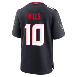 Houston Texans Youth Game Navy Team Jersey (10 Davis Mills)