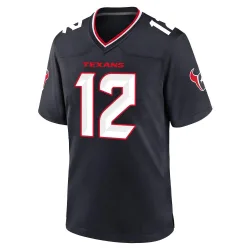 Houston Texans Youth Game Navy Team Jersey (12 Nico Collins)