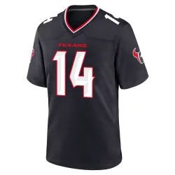 Houston Texans Youth Game Navy Team Jersey (14 Jared Wayne)