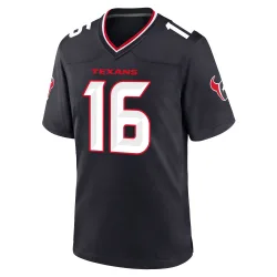 Houston Texans Youth Game Navy Team Jersey (16 Kedon Slovis)
