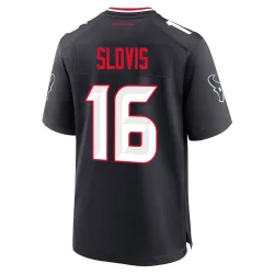Houston Texans Youth Game Navy Team Jersey (16 Kedon Slovis)